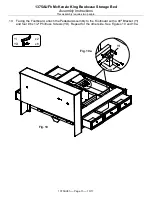 Предварительный просмотр 13 страницы Whittier Wood Furniture McKenzie King Bookcase Storage Bed Assembly Instructions Manual