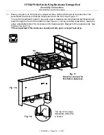 Предварительный просмотр 14 страницы Whittier Wood Furniture McKenzie King Bookcase Storage Bed Assembly Instructions Manual