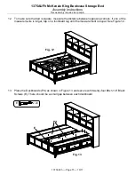 Предварительный просмотр 15 страницы Whittier Wood Furniture McKenzie King Bookcase Storage Bed Assembly Instructions Manual