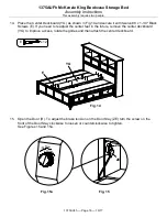 Предварительный просмотр 16 страницы Whittier Wood Furniture McKenzie King Bookcase Storage Bed Assembly Instructions Manual