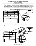 Предварительный просмотр 18 страницы Whittier Wood Furniture McKenzie King Bookcase Storage Bed Assembly Instructions Manual