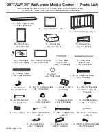 Предварительный просмотр 2 страницы Whittier Wood Furniture McKenzie Media Center Assembly Instructions