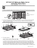 Предварительный просмотр 3 страницы Whittier Wood Furniture McKenzie Media Center Assembly Instructions