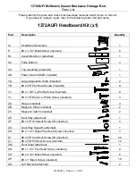 Preview for 2 page of Whittier Wood Furniture McKenzie Queen Bookcase Storage Bed Assembly Instructions Manual