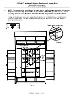 Preview for 11 page of Whittier Wood Furniture McKenzie Queen Bookcase Storage Bed Assembly Instructions Manual