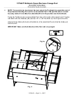 Preview for 12 page of Whittier Wood Furniture McKenzie Queen Bookcase Storage Bed Assembly Instructions Manual