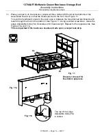 Preview for 14 page of Whittier Wood Furniture McKenzie Queen Bookcase Storage Bed Assembly Instructions Manual