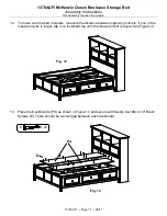 Preview for 15 page of Whittier Wood Furniture McKenzie Queen Bookcase Storage Bed Assembly Instructions Manual