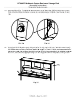 Preview for 16 page of Whittier Wood Furniture McKenzie Queen Bookcase Storage Bed Assembly Instructions Manual