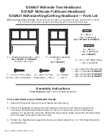 Предварительный просмотр 2 страницы Whittier Wood Furniture McKenzie Twin Headboard Assembly Instructions