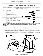 Предварительный просмотр 6 страницы Whittier Wood Furniture Pacific 1136GSPe Assembly Instructions Manual