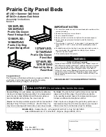 Whittier Wood Furniture Prairie City 1253AFDAO Assembly Instructions Manual preview