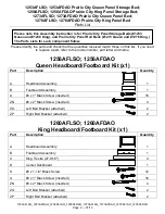 Preview for 2 page of Whittier Wood Furniture Prairie City 1253AFDAO Assembly Instructions Manual