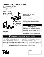 Whittier Wood Furniture Prairie City 1262AFDAO Assembly Instructions Manual preview