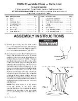 Предварительный просмотр 2 страницы Whittier Wood Furniture Riverside 70Wa Assembly Instructions Manual