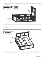 Предварительный просмотр 5 страницы Whittier Wood Furniture Shaker Cal-King Bed 1433AFVCL Assembly Instructions Manual