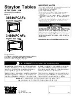 Whittier Wood Furniture Stayton 3454AFCAFa Assembly Instructions Manual предпросмотр