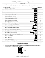 Preview for 2 page of Whittier Wood Furniture Stonewood 1110RGB Assembly Instructions