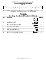 Preview for 2 page of Whittier Wood Furniture Stonewood Cal-King 1733RGBa Assembly Instructions Manual