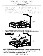 Preview for 9 page of Whittier Wood Furniture Stonewood Cal-King 1733RGBa Assembly Instructions Manual