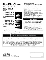 Whittier Wood 1134AFGSPa Assembly Instructions preview