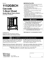 Предварительный просмотр 1 страницы Whittier Wood 1152GBCH Assembly Instructions