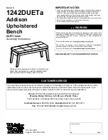 Whittier Wood 1242DUETa Assembly Instructions предпросмотр