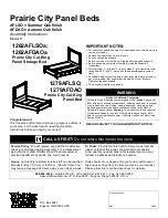 Whittier Wood 1262AFDAOa Assembly Instructions Manual предпросмотр