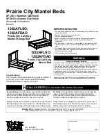 Whittier Wood 1263AFDAO Assembly Instructions Manual предпросмотр