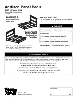 Whittier Wood 2046DUET Assembly Instructions Manual предпросмотр