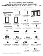 Preview for 2 page of Whittier Wood 2072AEGSP Assembly Instructions