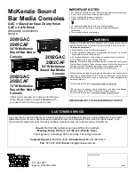 Whittier Wood 2081GAC Assembly Instructions Manual preview