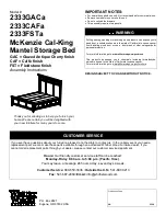 Whittier Wood 2333CAFa Assembly Instructions Manual предпросмотр