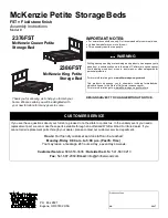 Whittier Wood 2376FST Assembly Instructions Manual предпросмотр