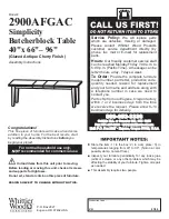 Preview for 1 page of Whittier Wood 2900AFGAC Assembly Instructions