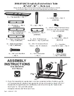 Preview for 2 page of Whittier Wood 2900AFGAC Assembly Instructions