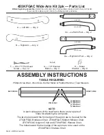 Preview for 2 page of Whittier Wood 455KFGAC Assembly Instructions