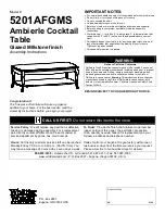 Предварительный просмотр 1 страницы Whittier Wood 5201AFGMS Assembly Instructions