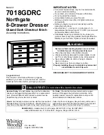 Предварительный просмотр 1 страницы Whittier Wood 7018GDRC Assembly Instructions