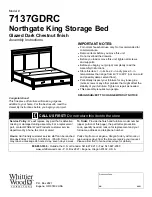 Whittier Wood 7137GDRC Assembly Instructions Manual предпросмотр