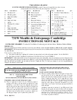 Preview for 13 page of Whittier Wood 731W Instruction Sheet