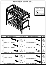 Preview for 2 page of Wholesale Interiors MARIANA BUNK BED Assembly Instructions Manual