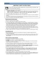 Предварительный просмотр 8 страницы Whynter CHC-122BD Instruction Manual