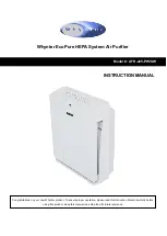 Предварительный просмотр 1 страницы Whynter EcoPure AFR-425-PW Instruction Manual