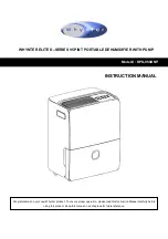 Preview for 1 page of Whynter ELITE D Series Instruction Manual