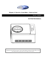 Preview for 1 page of Whynter ICM-200LS Instruction Manual