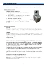 Предварительный просмотр 9 страницы Whynter ICM-490SS Instruction Manual