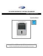 Предварительный просмотр 1 страницы Whynter RESIDENTIAL PORTABLE DEHUMIDIER RPD-401W Instruction Manual