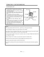 Предварительный просмотр 10 страницы Whynter RESIDENTIAL PORTABLE DEHUMIDIER RPD-401W Instruction Manual