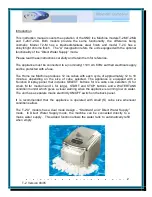 Preview for 2 page of Whynter SNO T-2C Instruction Manual